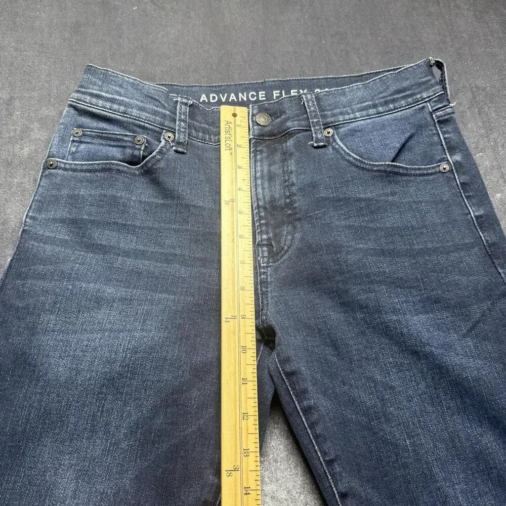 Arizona Jean Co Advance Flex 360 Jeans Mens 30x32 Blue Skinny Stretch Denim